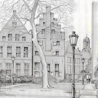 04 - Plan om het nieuwe stadhuis in te passen in de historische omgeving