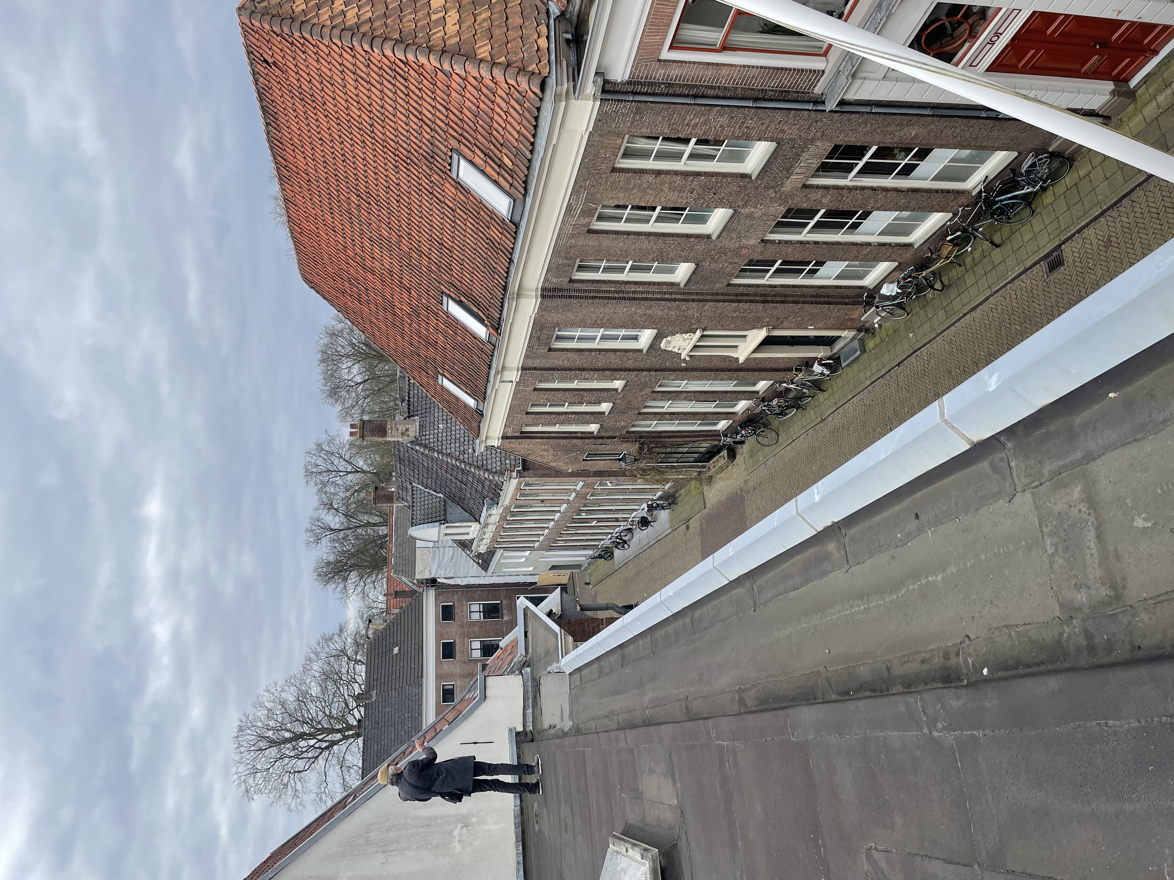 Peter op dak Bloemendalstraat